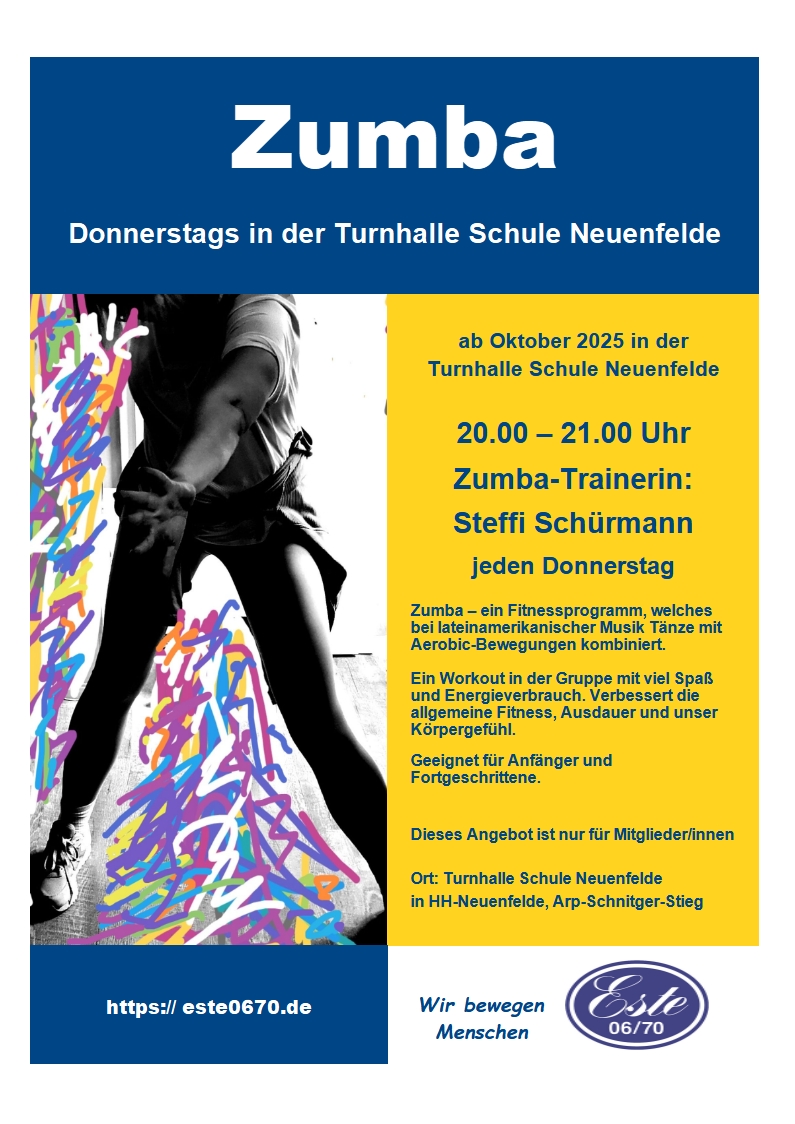 Flyer Do. Zumba ab 10-2025