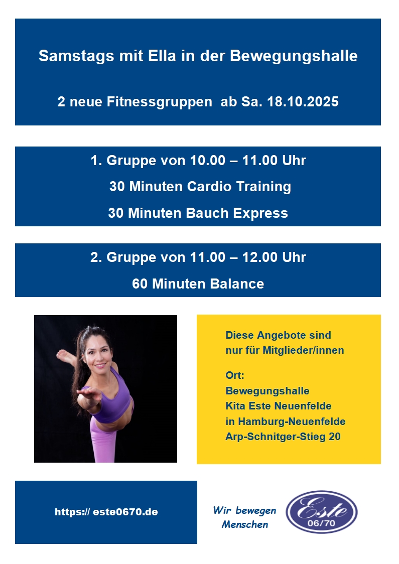 Flyer Ella 2 Gruppen Sa. ab 18.10.2025